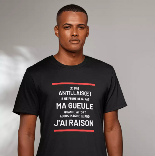 T-shirt Je suis Antillais(e) je ne ferme déjà pas...