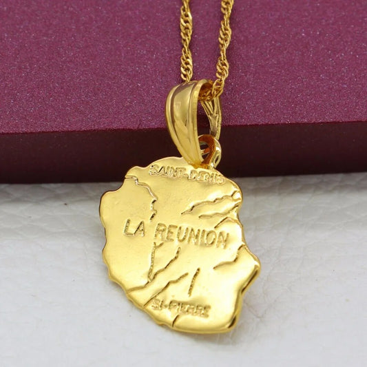 Collier la Réunion Acier Inox Réaliste
