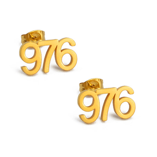 Boucle d'oreilles Mayotte 976 Acier Inox
