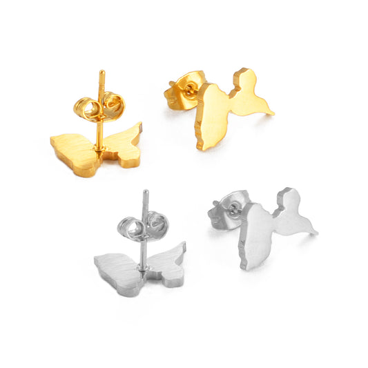 Boucle d'oreille Guadeloupe Acier Inox