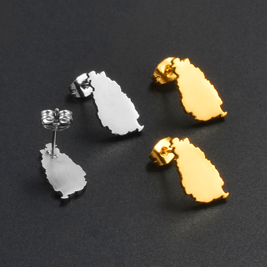 Boucles d'oreilles Sainte-Lucie Acier Inox