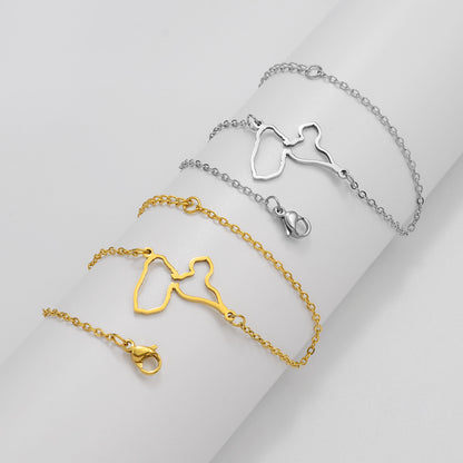 Bracelet Guadeloupe Contour Acier Inox
