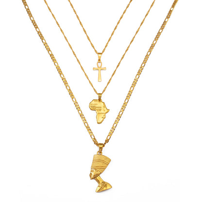 Pendentif Afrique Originelle 3 Pièces