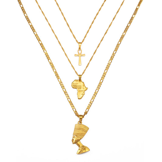 Pendentif Afrique Originelle 3 Pièces