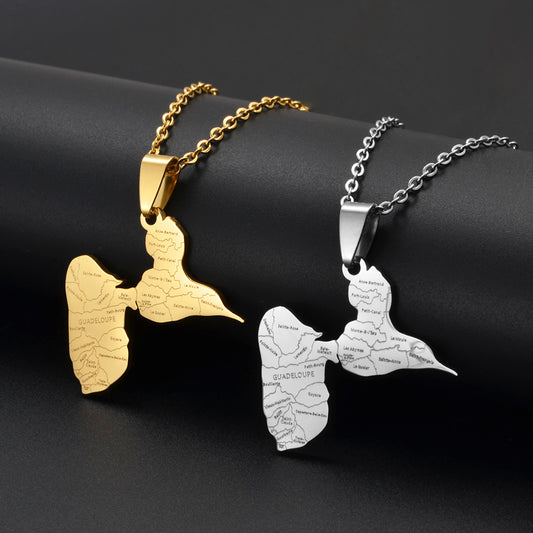 Collier Guadeloupe Gravé