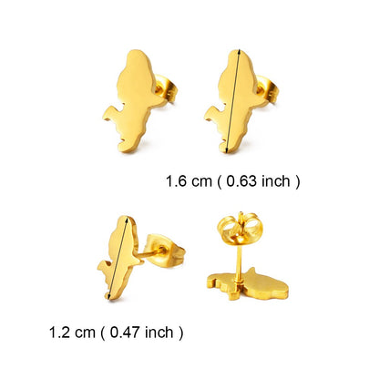Boucle d'oreille Martinique Acier Inox