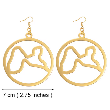 Boucles d'oreilles créole Guadeloupe