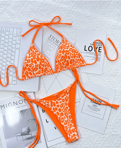 Bikini 2 pièces imprimé léopard