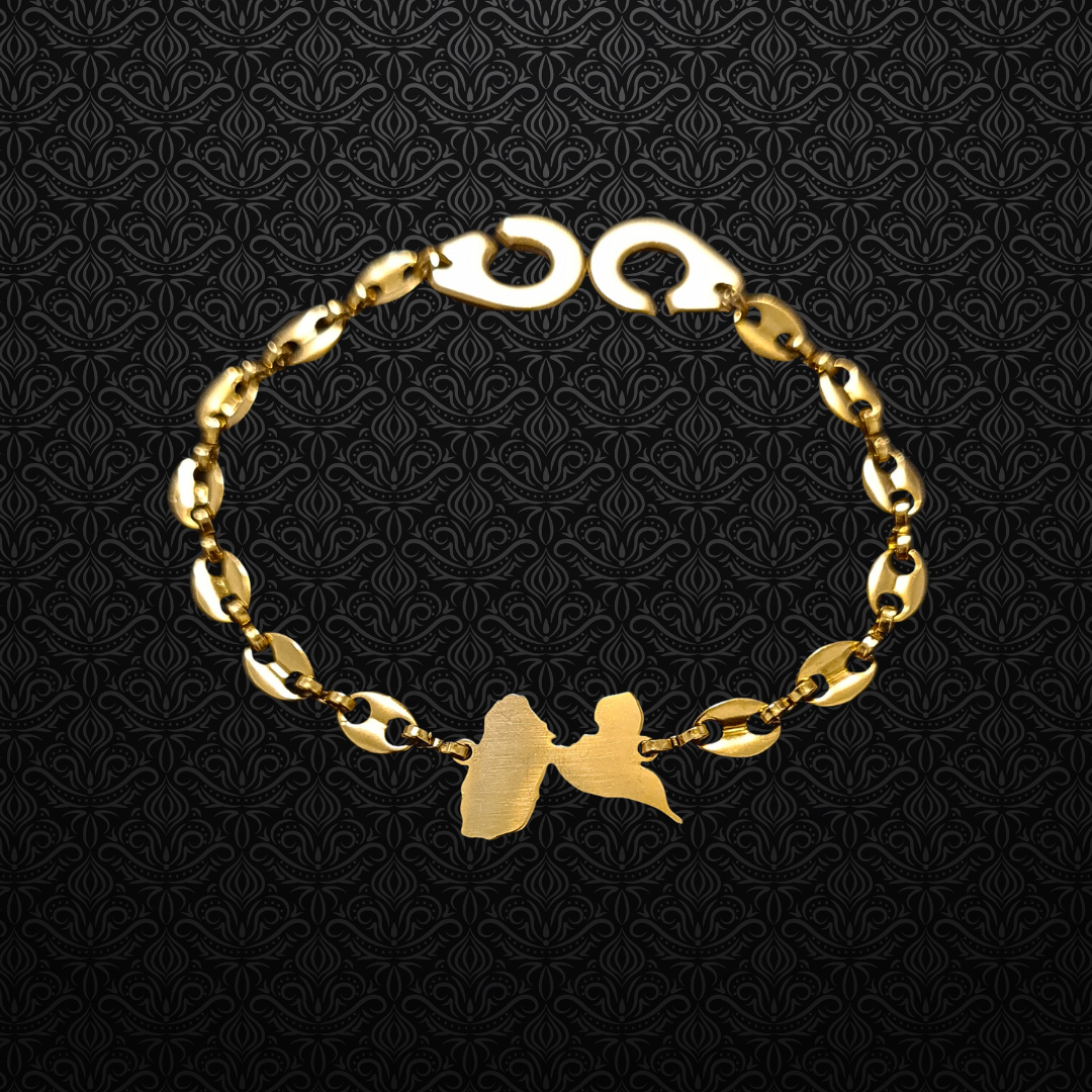 Movétan Bracelet Guadeloupe Café Acier Inox
