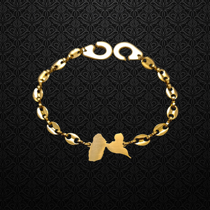 Movétan Bracelet Guadeloupe Café Acier Inox