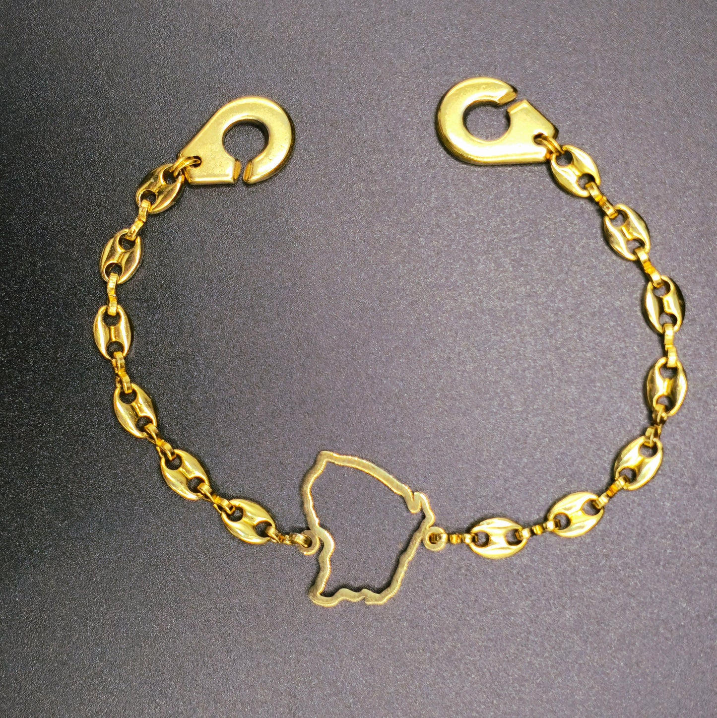 Bracelet Guyane Café Menottes Movétan Personalisé