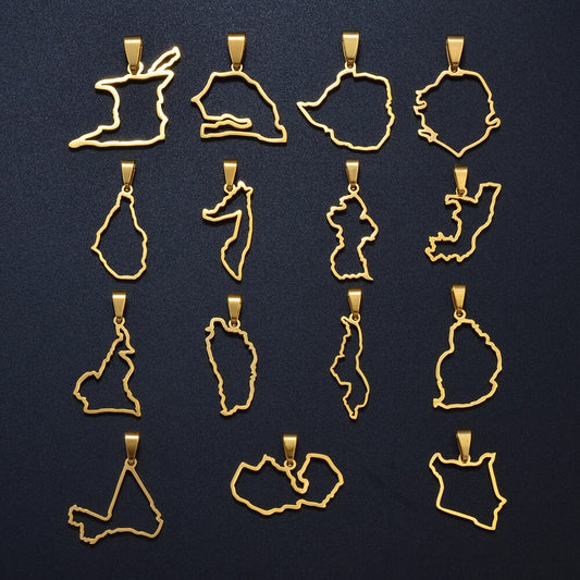 Pendentif Pays d'Afrique