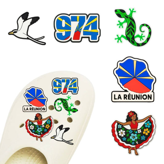 PINS LA REUNION - LOT DE 5 - TROU'CRAB by Movétan
